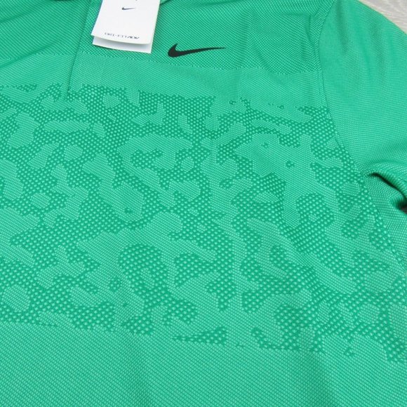 Nike Dri-FIT ADV Tiger Woods Golf Polo Shirt Mens Size Large Green NEW - Picture 4 of 14